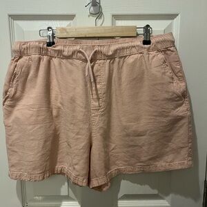 ASOS Design Pink Linen Shorts - 2XL